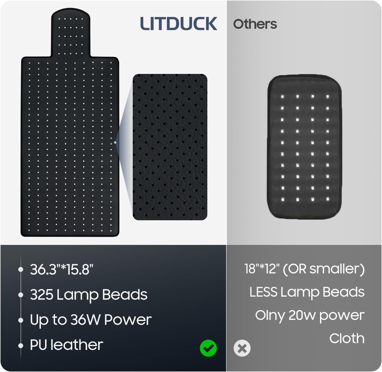 LITDUCK Red Light Healing Mat